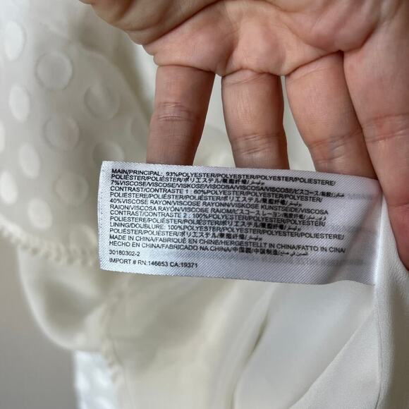 Keepsake See You Now Polka Dot Ruffle Dress in White Size S - Picture 5 of 5